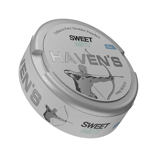 haven's sweet mint blue nicotine pouches