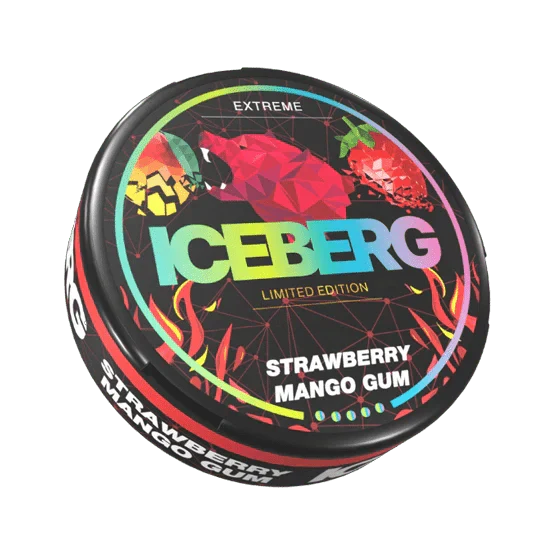 iceberg strawberry mango gum - 50mg nicotine pouches