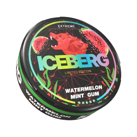 iceberg watermelon mint gum - 50mg nicotine pouches