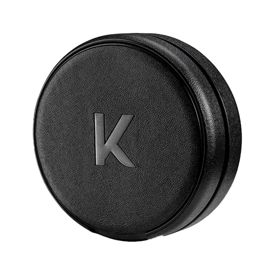 sleek kelly white icon kelly refill case made from smooth black leather for a minimalist aesthetic.
