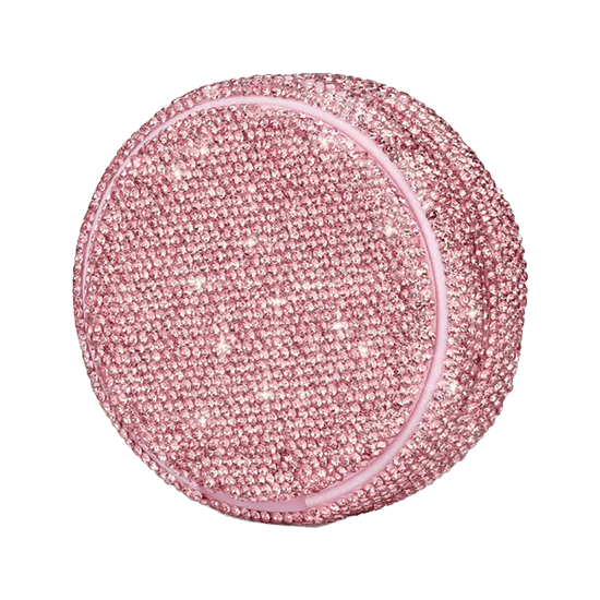 glamorous kelly white rose kelly refill case with dazzling pink glass stones for a chic touch.