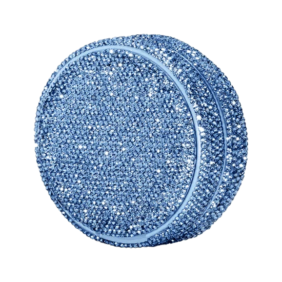 stunning kelly white sky kelly refill case with a shimmering blue finish inspired by the sky.