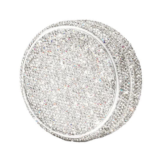 dazzling kelly white sparkling kelly refill case with a glittery finish for added elegance.
