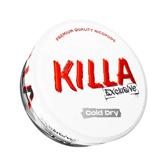 killa exclusive cold dry - 16.5mg/g nicotine pouches