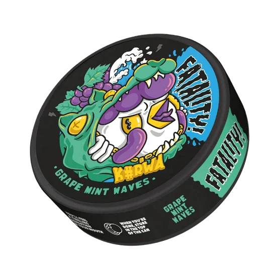 kurwa grape mint waves - 47mg nicotine pouches