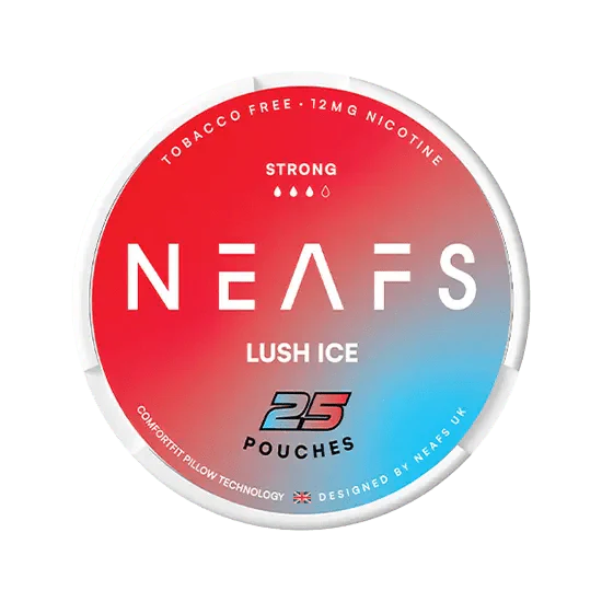 neafs lush ice strong nicotine-free nicotine pouches
