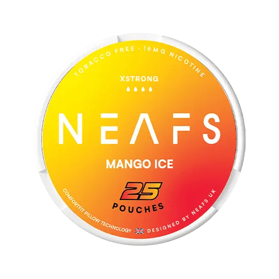 neafs mango ice xstrong nicotine-free nicotine pouches