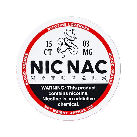 NIC NAC Blood Orange - 3 mg Nicotine lozenges