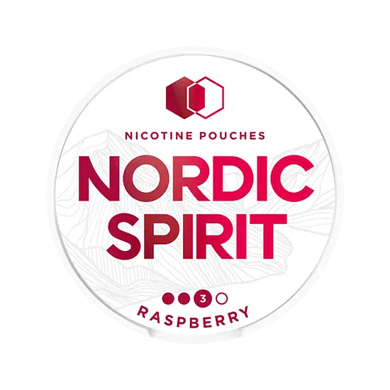 nordic spirit raspberry strong - 14 mg nicotine pouches