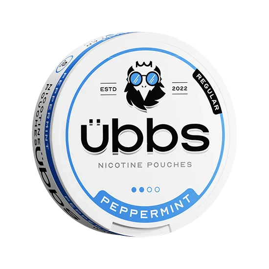 Übbs Peppermint Regular - Peppermint flavour, all-white nicotine pouch by RV Karma Limited