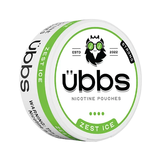 Übbs Zest Ice Strong - Citrus flavour, all-white nicotine pouch by RV Karma Limited