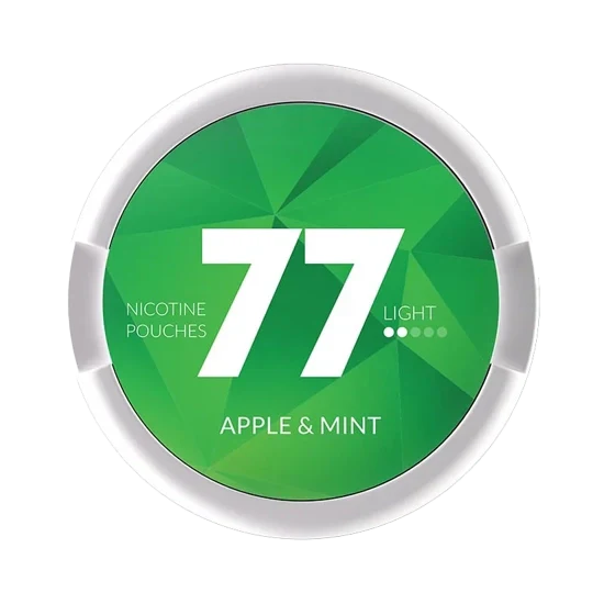 77 apple & mint light - 5.2 mg nicotine pouches