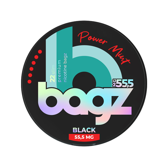 BAGZ Power Mint Black 55.5mg