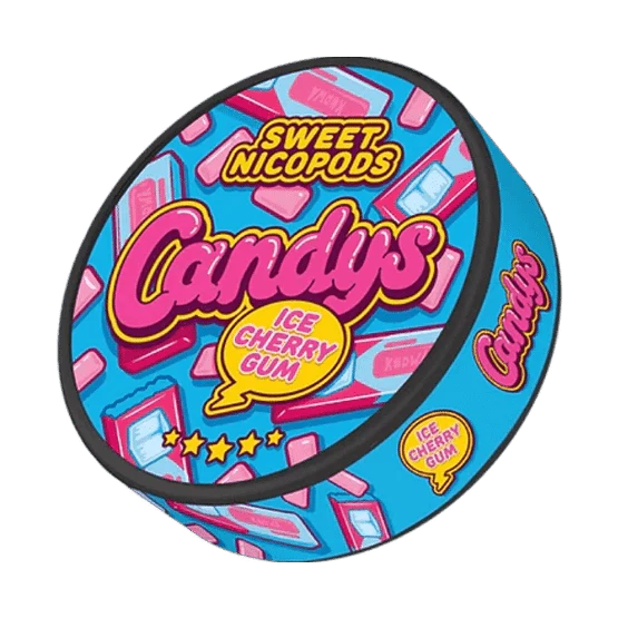 candys ice cherry gum - 47mg nicotine pouches