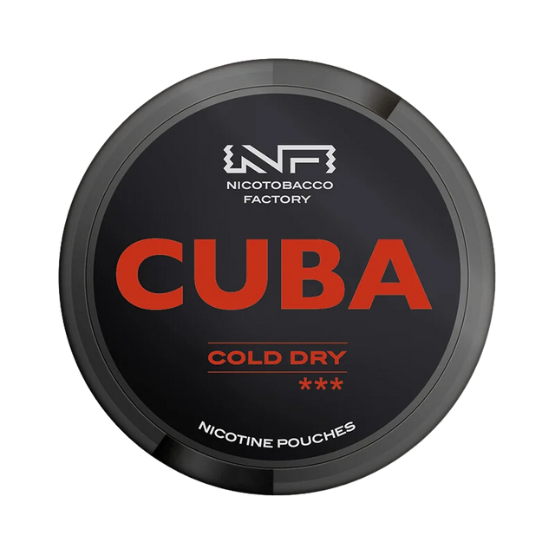 cuba cold dry - 43mg nicotine pouches