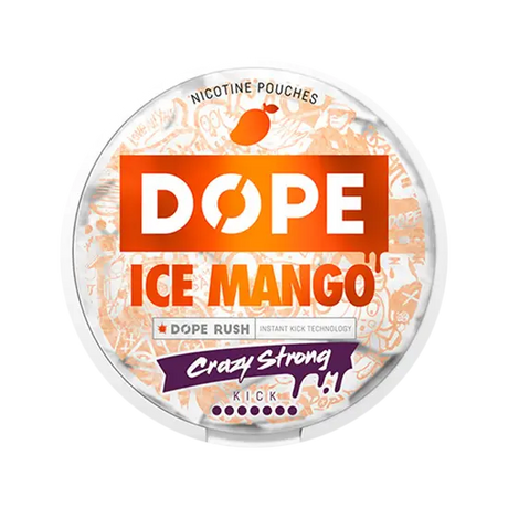 dope ice mango crazy strong nicotine pouches