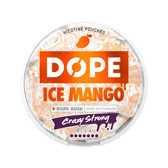 dope ice mango crazy strong nicotine pouches