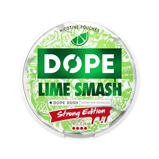 dope lime smash strong nicotine pouches