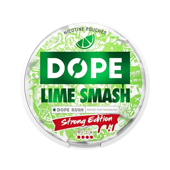 dope lime smash strong nicotine pouches