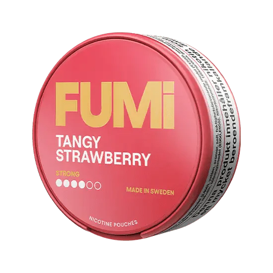 fumi tangy strawberry nicotine pouches  