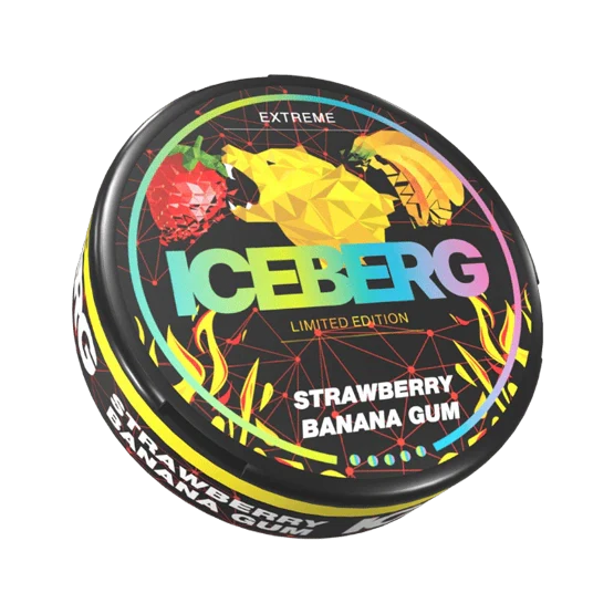 iceberg strawberry banana gum - 150mg nicotine pouches