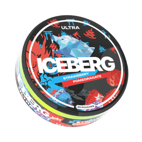 iceberg xxl strawberry pomegranate - 150mg nicotine pouches