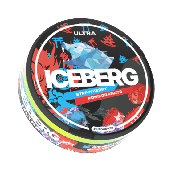 iceberg strawberry pomegranate - 50mg nicotine pouches