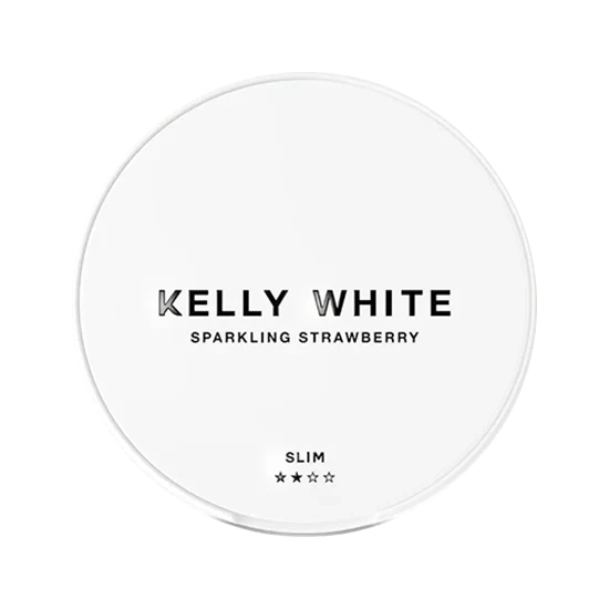 kelly white sparkling strawberry nicotine pouches  