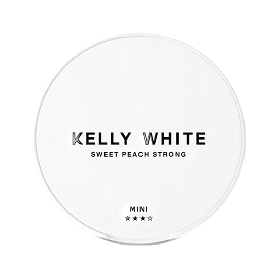 kelly white sweet peach strong nicotine pouches  