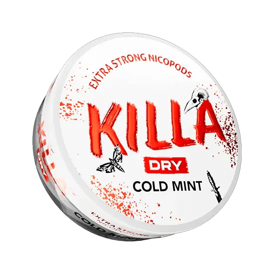 killa dry cold mint - 9.9 mg nicotine pouches