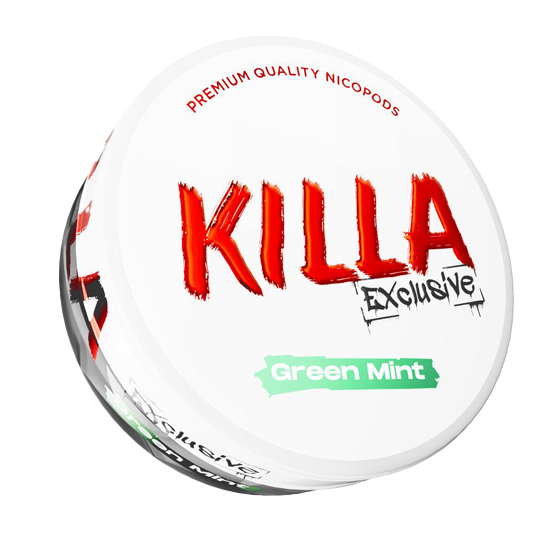 killa exclusive green mint - 16.5mg/g nicotine pouches