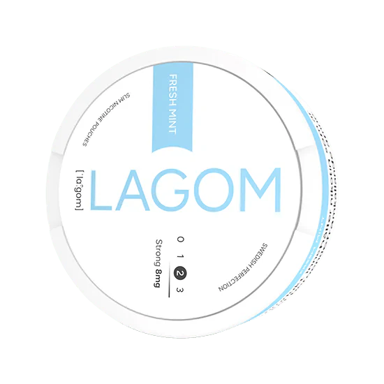 lagom fresh mint strong 8mg nicotine pouches  