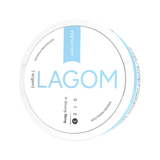 lagom fresh mint x-strong 16mg nicotine pouches  