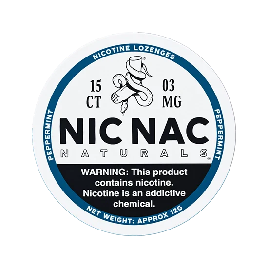 NIC NAC Peppermint - 3 mg Nicotine lozenges