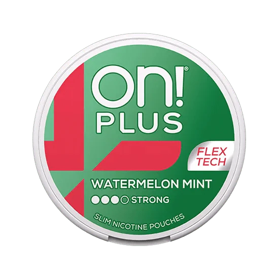 on plus watermelon mint strong nicotine pouch  