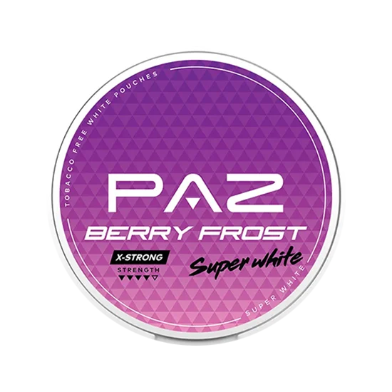 paz berry frost x strong nicotine pouches