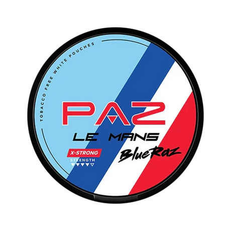 paz le mans blue raz nicotine pouches