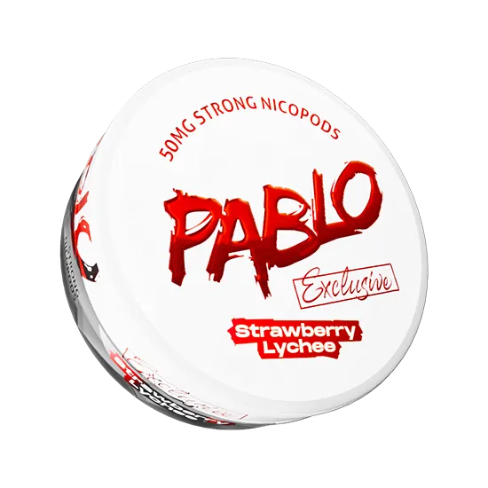 pablo exclusive strawberry lychee - 50mg nicotine pouches