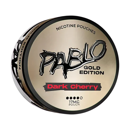 pablo dark cherry – gold edition nicotine pouches 17mg