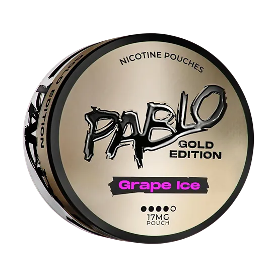 pablo grape ice – gold edition nicotine pouches 17mg