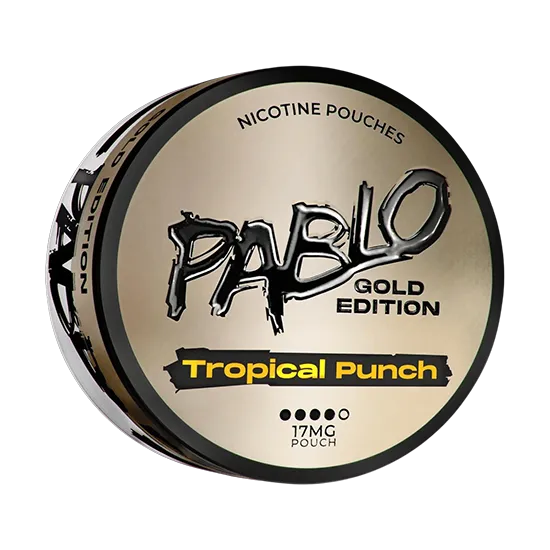 pablo tropical punch – gold edition nicotine pouches 17mg