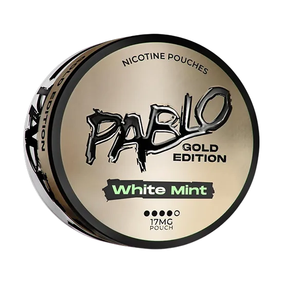 pablo white mint – gold edition nicotine pouches 17mg