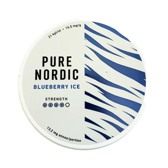 pure nordic blueberry ice - 13.2 mg nicotine pouches