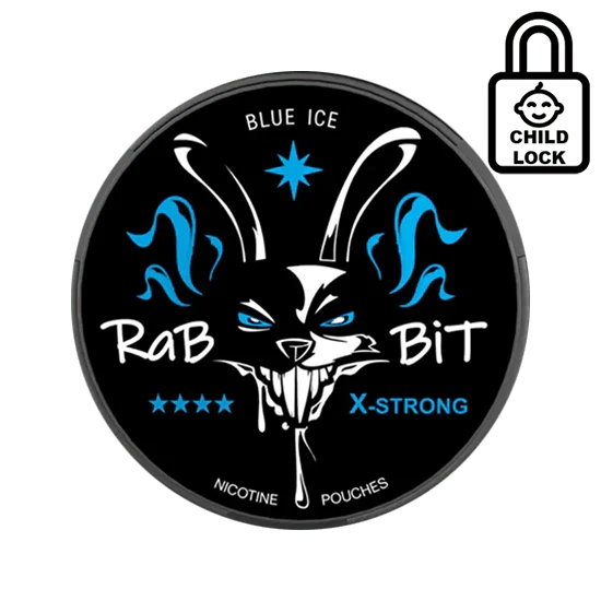 rabbit blue ice x strong nicotine pouches