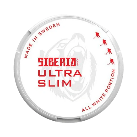 siberia all white ultra slim - 33mg nicotine pouches