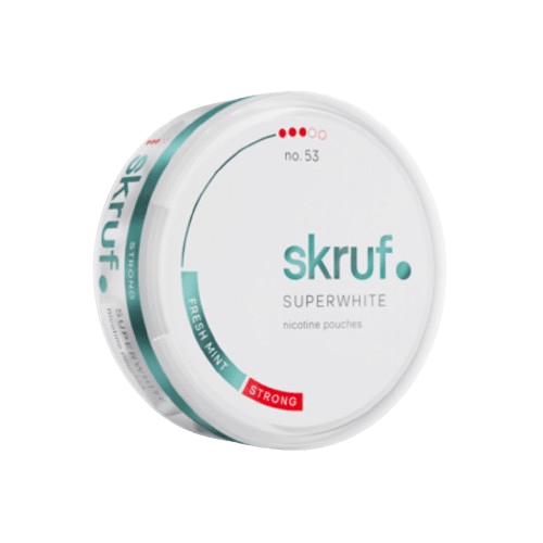 skruf fresh mint strong nicotine pouches