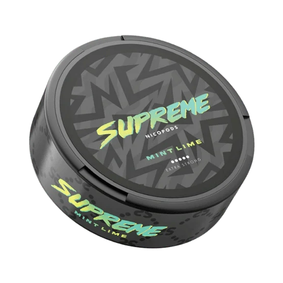 supreme mint lime - 120mg nicotine pouches