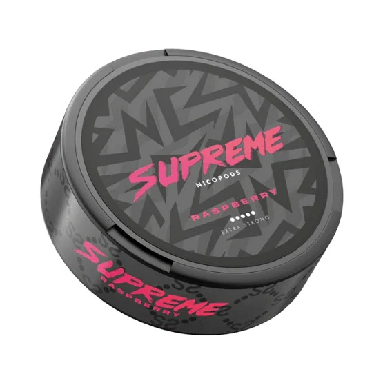 supreme raspberry - 120mg nicotine pouches