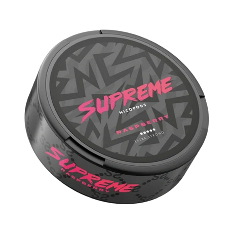 supreme raspberry - 120mg nicotine pouches