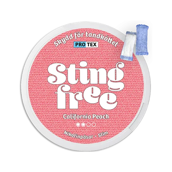 Stingfree California Peach - 4.4 mg nicotine pouches